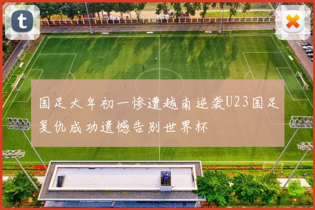 国足大年初一惨遭越南逆袭U23国足复仇成功遗憾告别世界杯